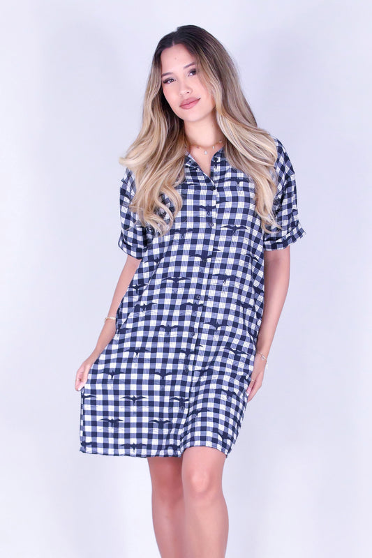 IWA PALAKA BUTTON DOWN DRESS
