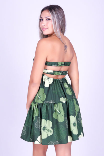 HIBISCUS PARADISE MINI TUBE DRESS