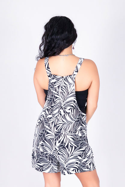 SUNSET TIDES OVERALL ROMPER