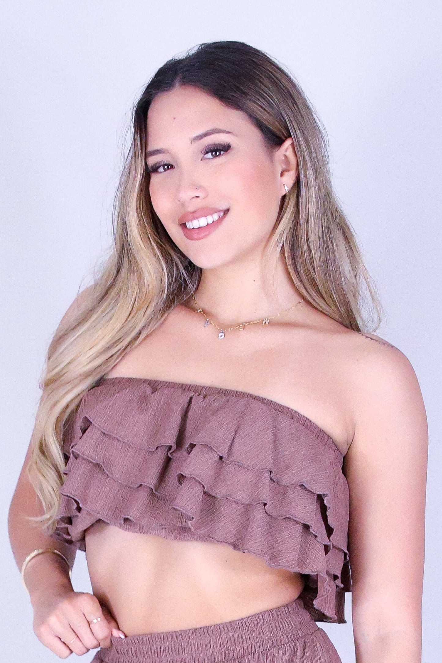 MOONLIT ROMANCE CROP TUBE TOP
