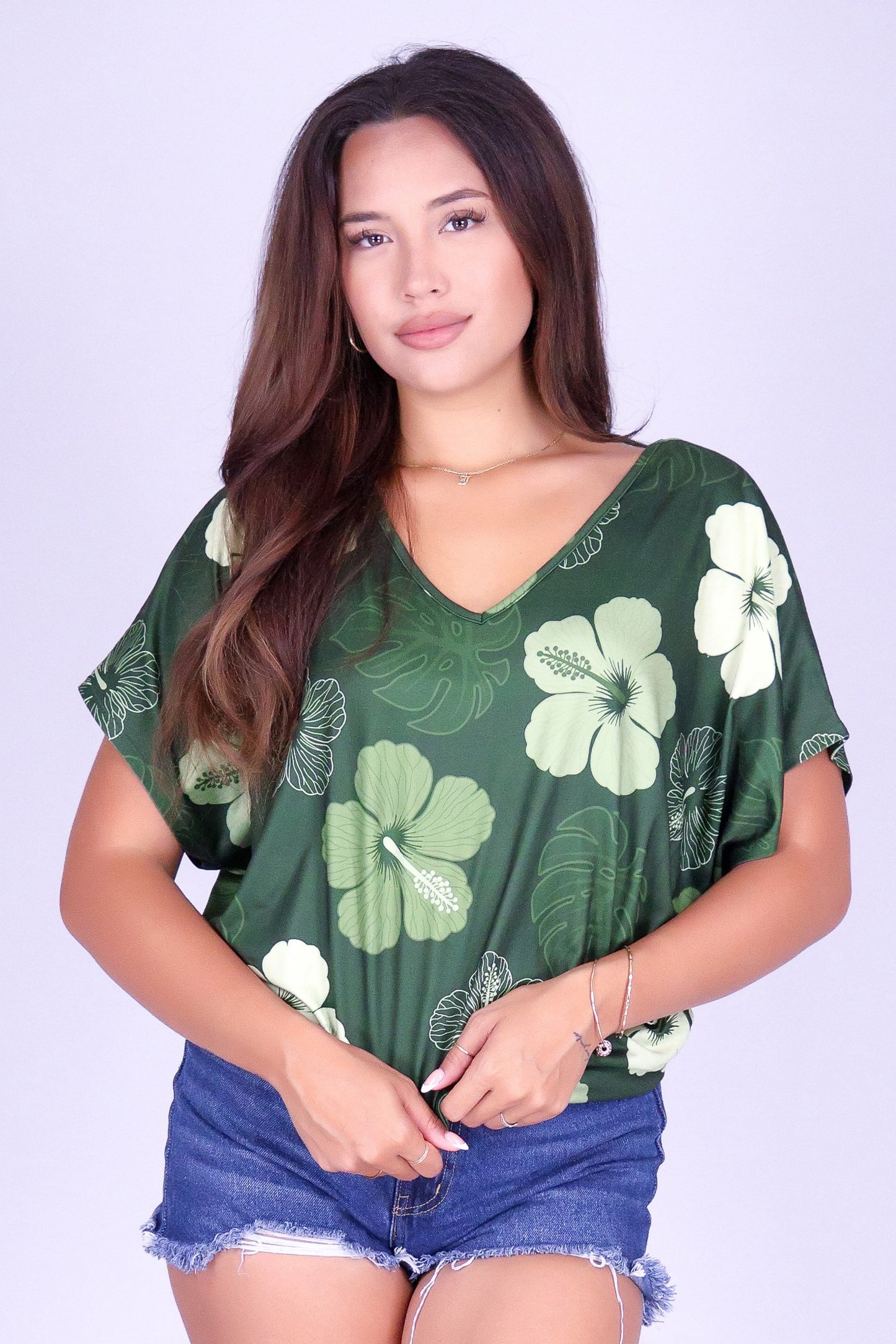 HIBISCUS PARADISE DOLMAN TOP