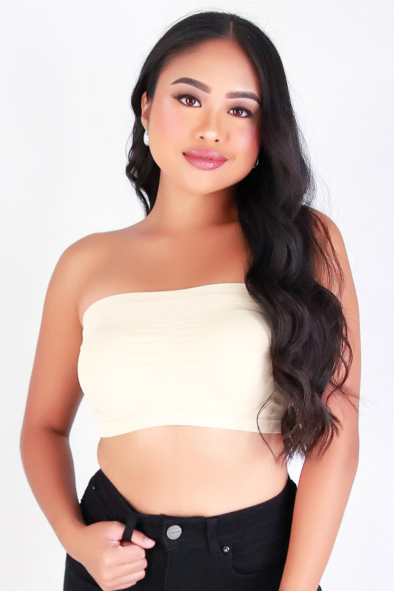 Jeans Warehouse Hawaii - TANK/TUBE SOLID BASIC - EVERYDAY BASIC BANDEAU | By K. LEE