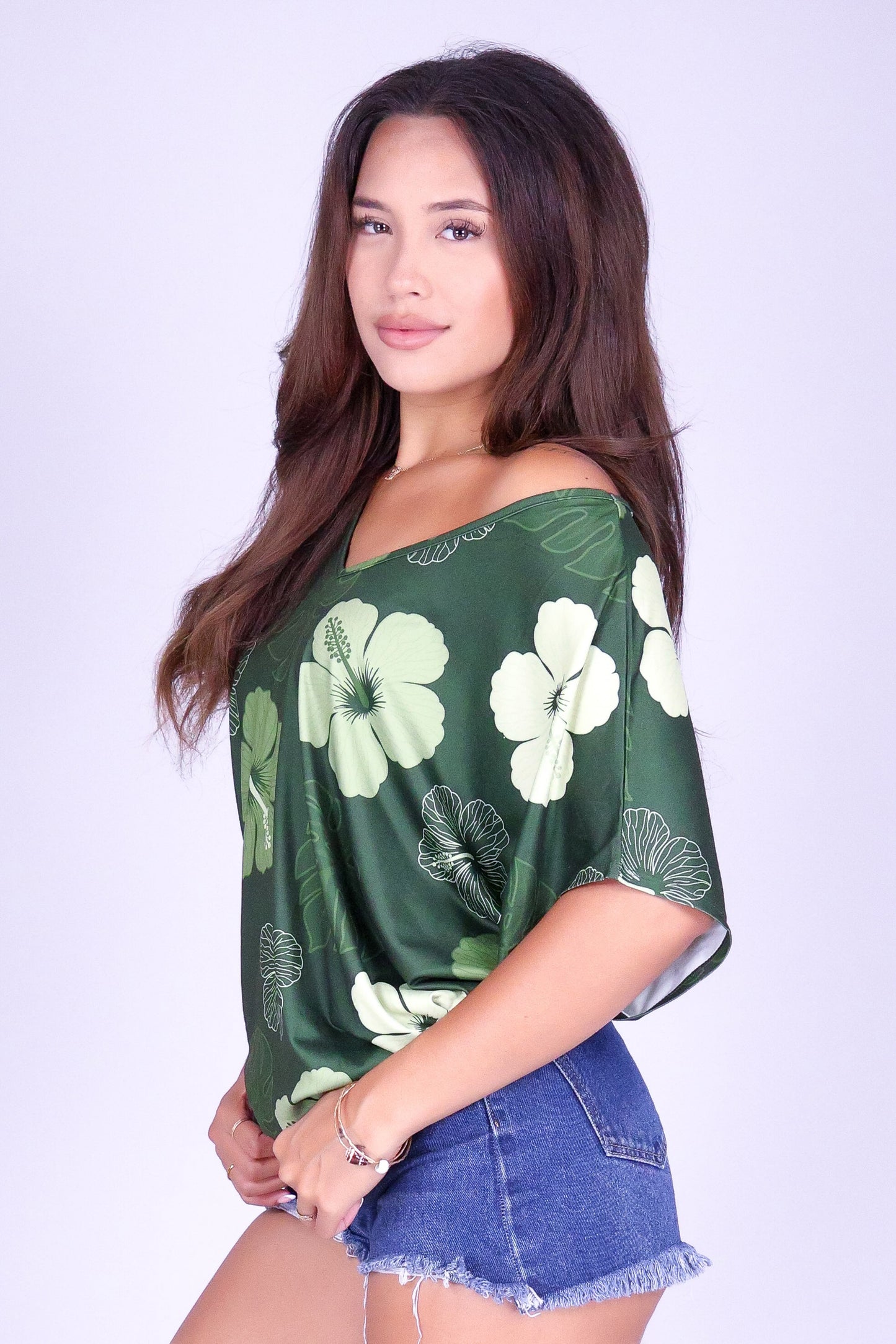 HIBISCUS PARADISE DOLMAN TOP