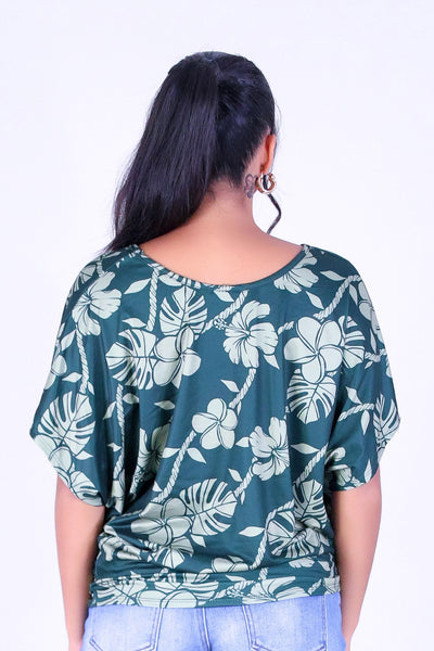 TROPICAL GARDEN DOLMAN TOP