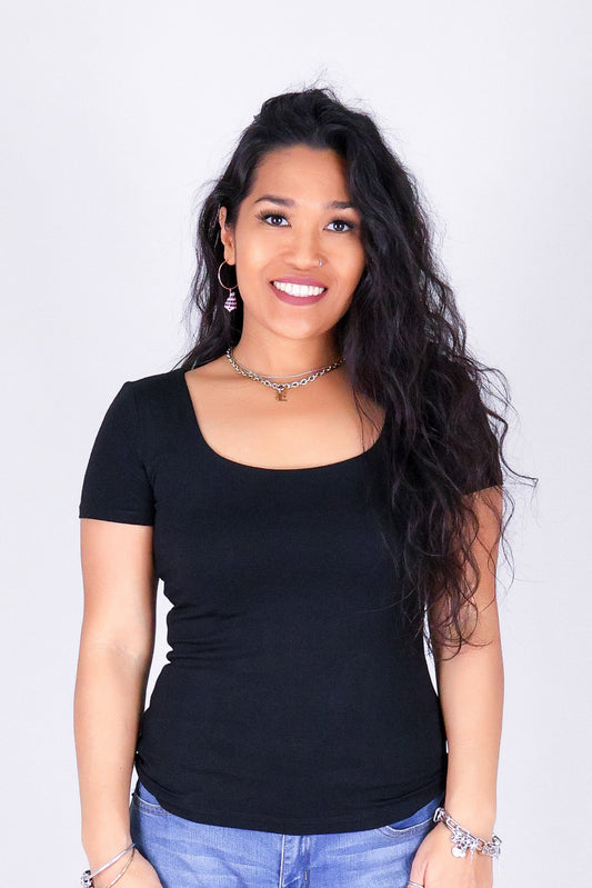 CLEAN SLATE SQUARE NECK TOP