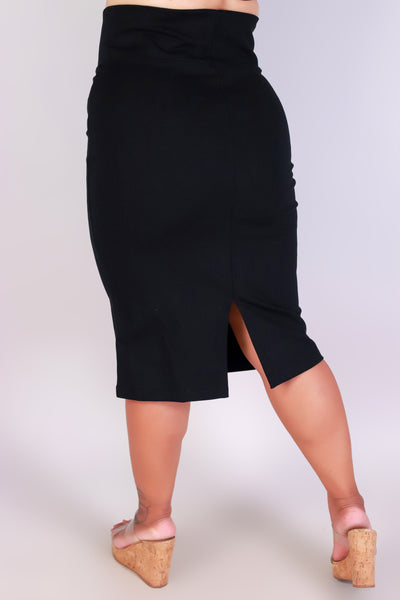 Jeans Warehouse Hawaii - PLUS Woven Long Skirt - PENCIL YOU IN SKIRT | By LABIJOU, CORP