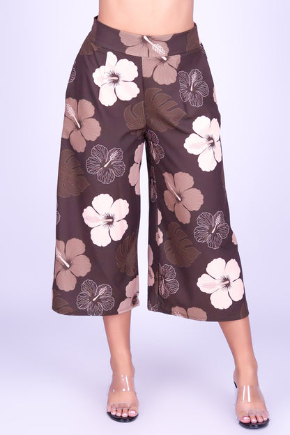 HIBISCUS PARADISE PLEATED CAPRI'S
