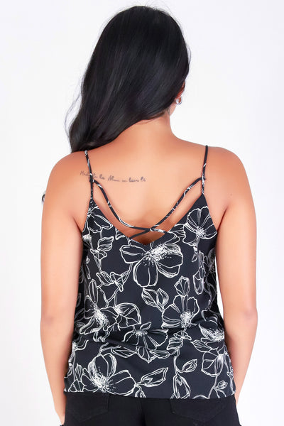 Jeans Warehouse Hawaii - TANK PRINT WOVEN DRESSY TOPS - WILDFLOWER WONDER TOP | By PAPERMOON/ B_ENVIED