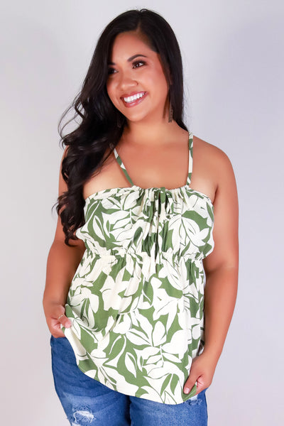 Jeans Warehouse Hawaii - PLUS S/L PRINT WOVEN TOPS - BOLD IN BLOOM TOP | By STYLE TREE INC