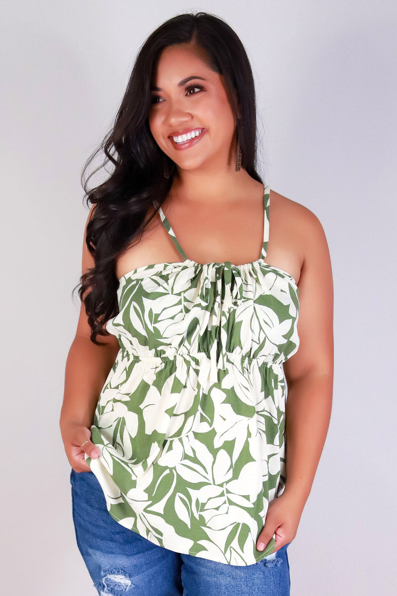 Jeans Warehouse Hawaii - PLUS S/L PRINT WOVEN TOPS - BOLD IN BLOOM TOP | By STYLE TREE INC