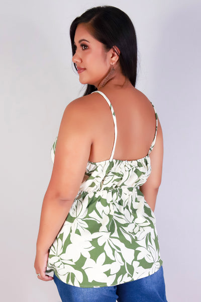 Jeans Warehouse Hawaii - PLUS S/L PRINT WOVEN TOPS - BOLD IN BLOOM TOP | By STYLE TREE INC