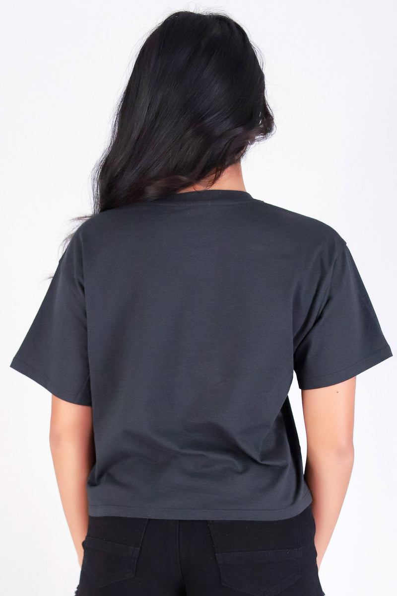 Jeans Warehouse Hawaii - S/S SCREEN - ALOHA HIBISCUS CROP TEE | By ORGANIC GENERATION