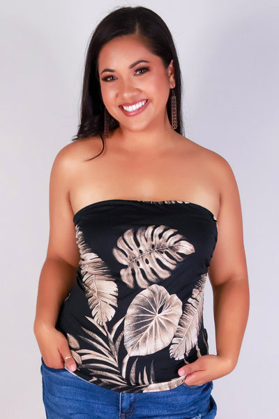 Jeans Warehouse Hawaii - PLUS PRINTED S/L - SUN-KISSED SLAY TUBE TOP | By ZENOBIA