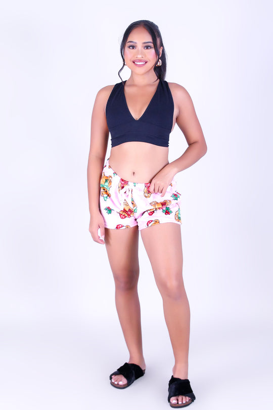 HOLIDAY TEDDY PAJAMA SHORTS