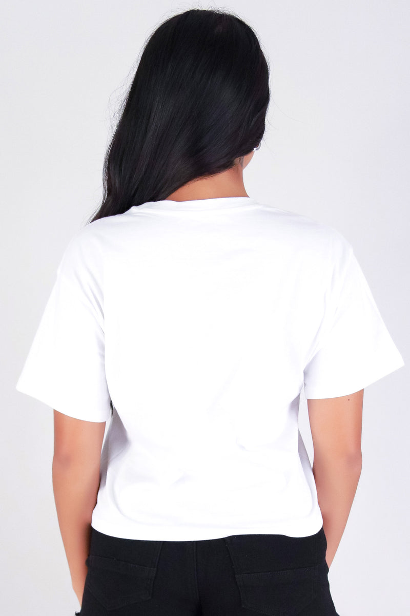 Jeans Warehouse Hawaii - S/S SCREEN - ALOHA HIBISCUS CROP TEE | By ORGANIC GENERATION