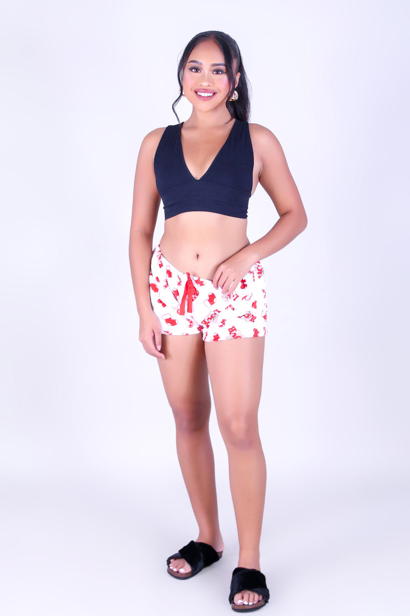 LOVE TEDDY PAJAMA SHORTS