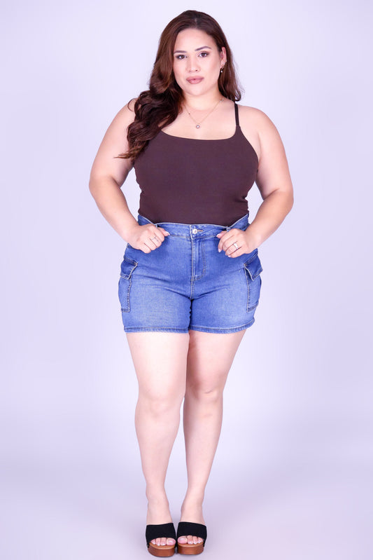 OUTPOST DENIM CARGO SHORTS