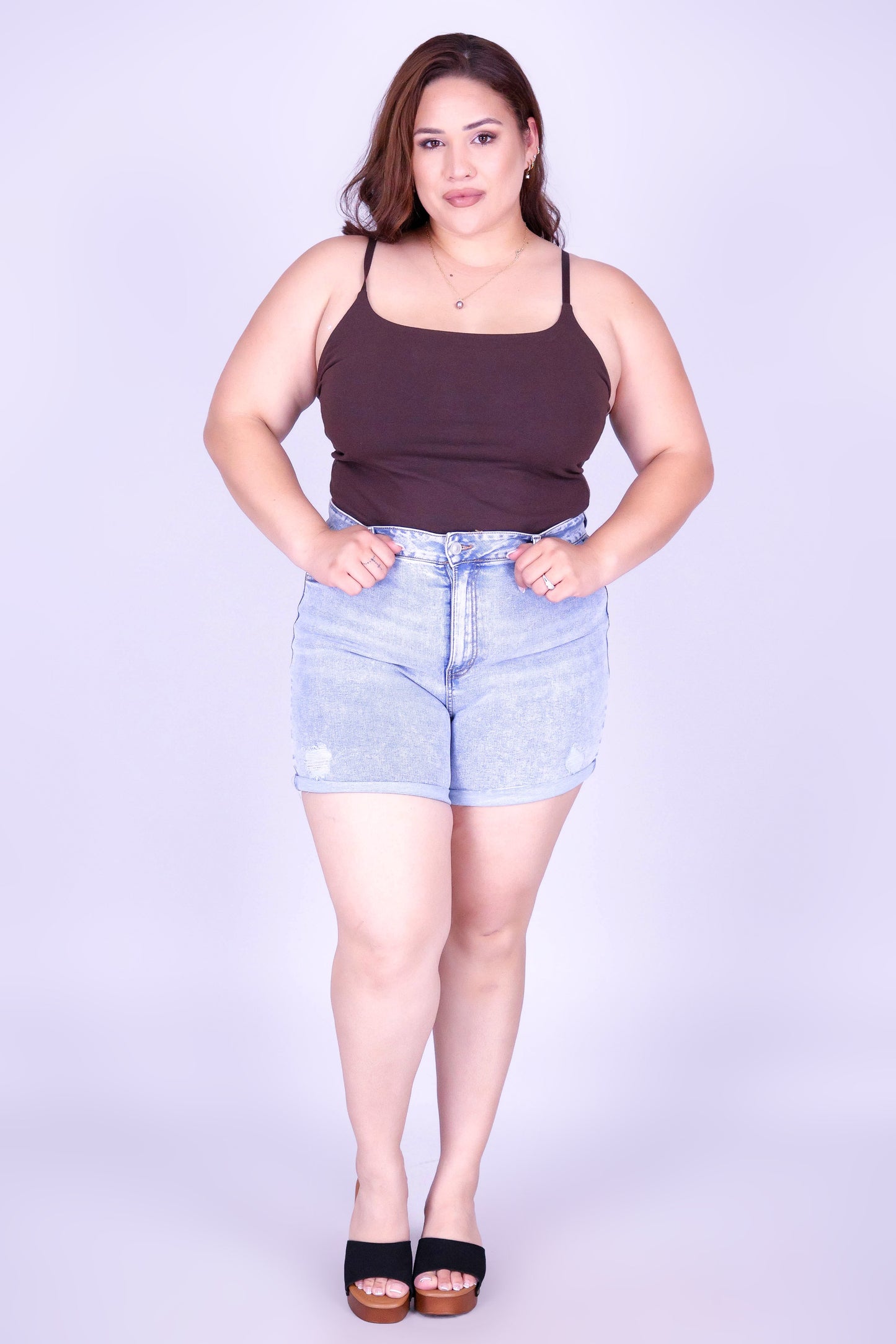 TRUE BLUE DENIM SHORTS