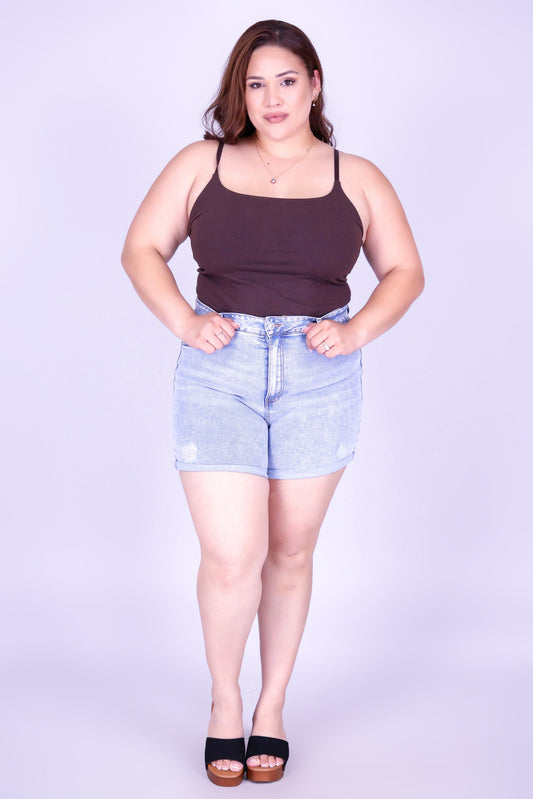 TRUE BLUE DENIM SHORTS
