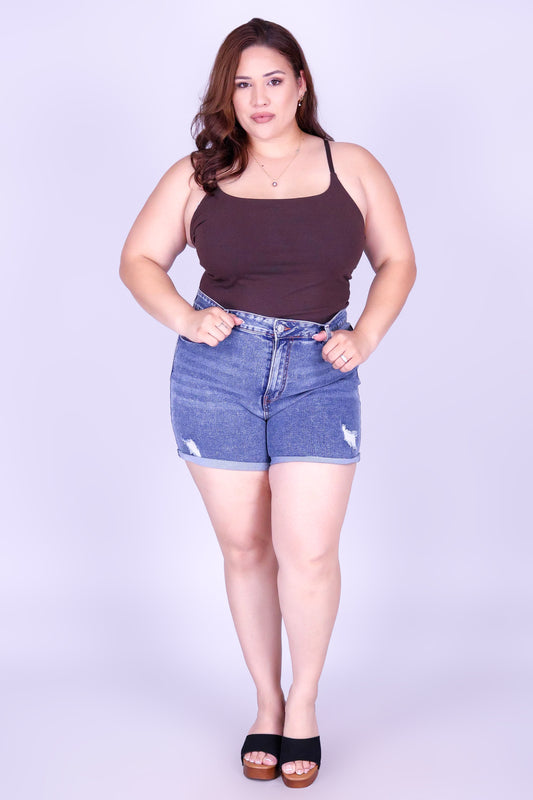 TRUE BLUE DENIM SHORTS