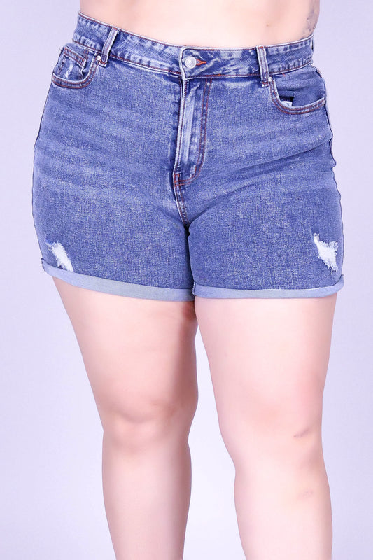 TRUE BLUE DENIM SHORTS