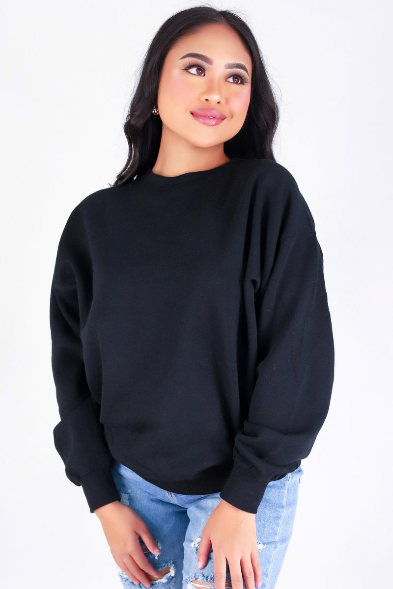 Jeans Warehouse Hawaii - SOLID LONG SLV TOPS - BOYFRIEND SWEATER | By REFLEX