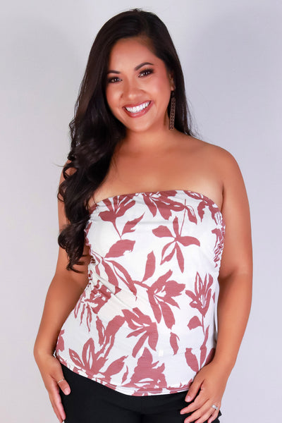 Jeans Warehouse Hawaii - PLUS PRINTED S/L - SLIP INTO THIS TUBE TOP | By ZENOBIA