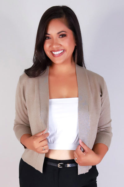 Jeans Warehouse Hawaii - PLUS SOLID LONG SLV CARDIGANS - TOO GOOD TO BE TRUE CARDIGAN | By CIELO