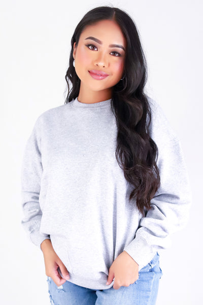 Jeans Warehouse Hawaii - SOLID LONG SLV TOPS - BOYFRIEND SWEATER | By REFLEX