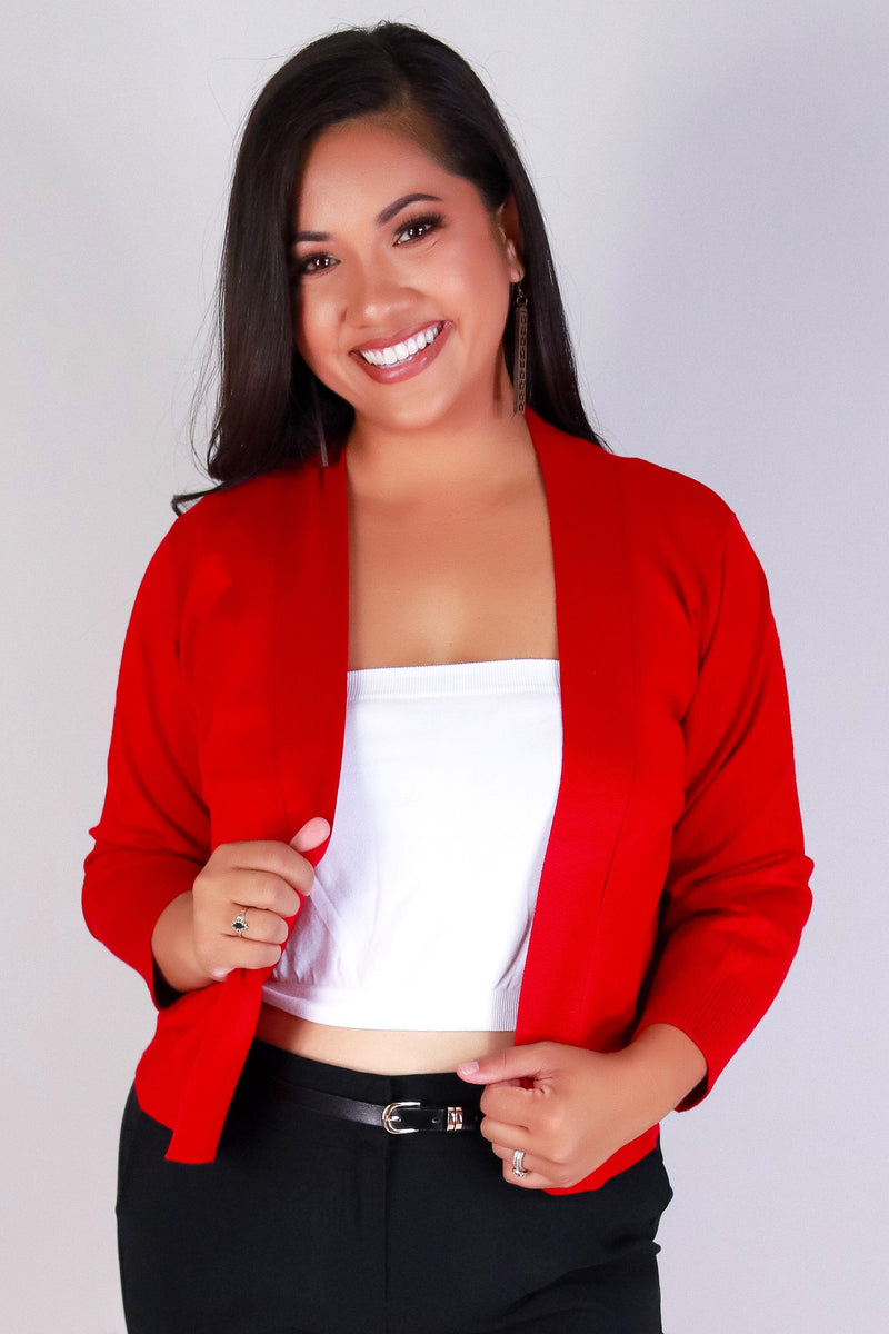Jeans Warehouse Hawaii - PLUS SOLID LONG SLV CARDIGANS - TOO GOOD TO BE TRUE CARDIGAN | By CIELO