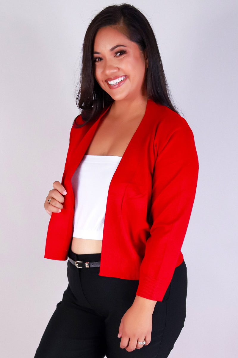 Jeans Warehouse Hawaii - PLUS SOLID LONG SLV CARDIGANS - TOO GOOD TO BE TRUE CARDIGAN | By CIELO