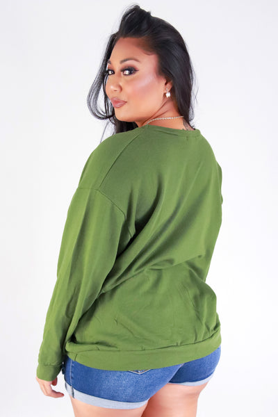 Jeans Warehouse Hawaii - PLUS SOLID LONG SLV TOPS - HAWAII 92 LONG SLEEVE TOP | By ROCK & ROSE BY CHERIE