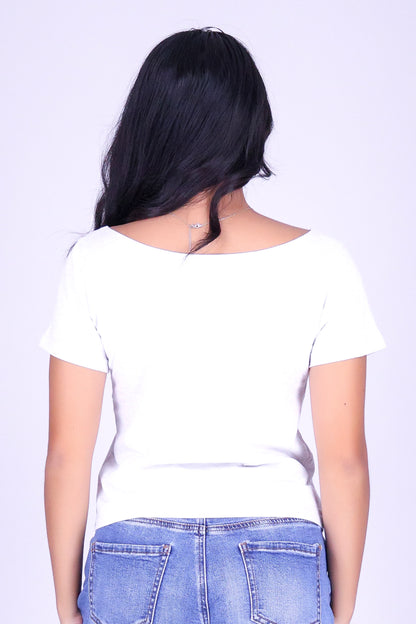 HEBREW SHELL OFF SHOULDER TEE