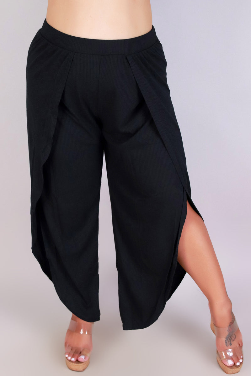 Jeans Warehouse Hawaii - PLUS SOLID DRESSY PANTS - CAREFREE CUTIE PANTS | By HAUTE FOX