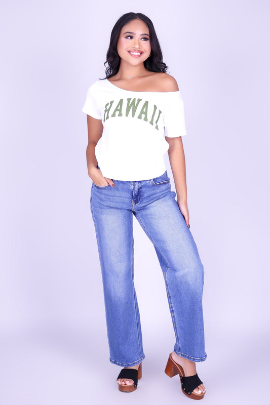 HAWAII OFF SHOULDER TEE