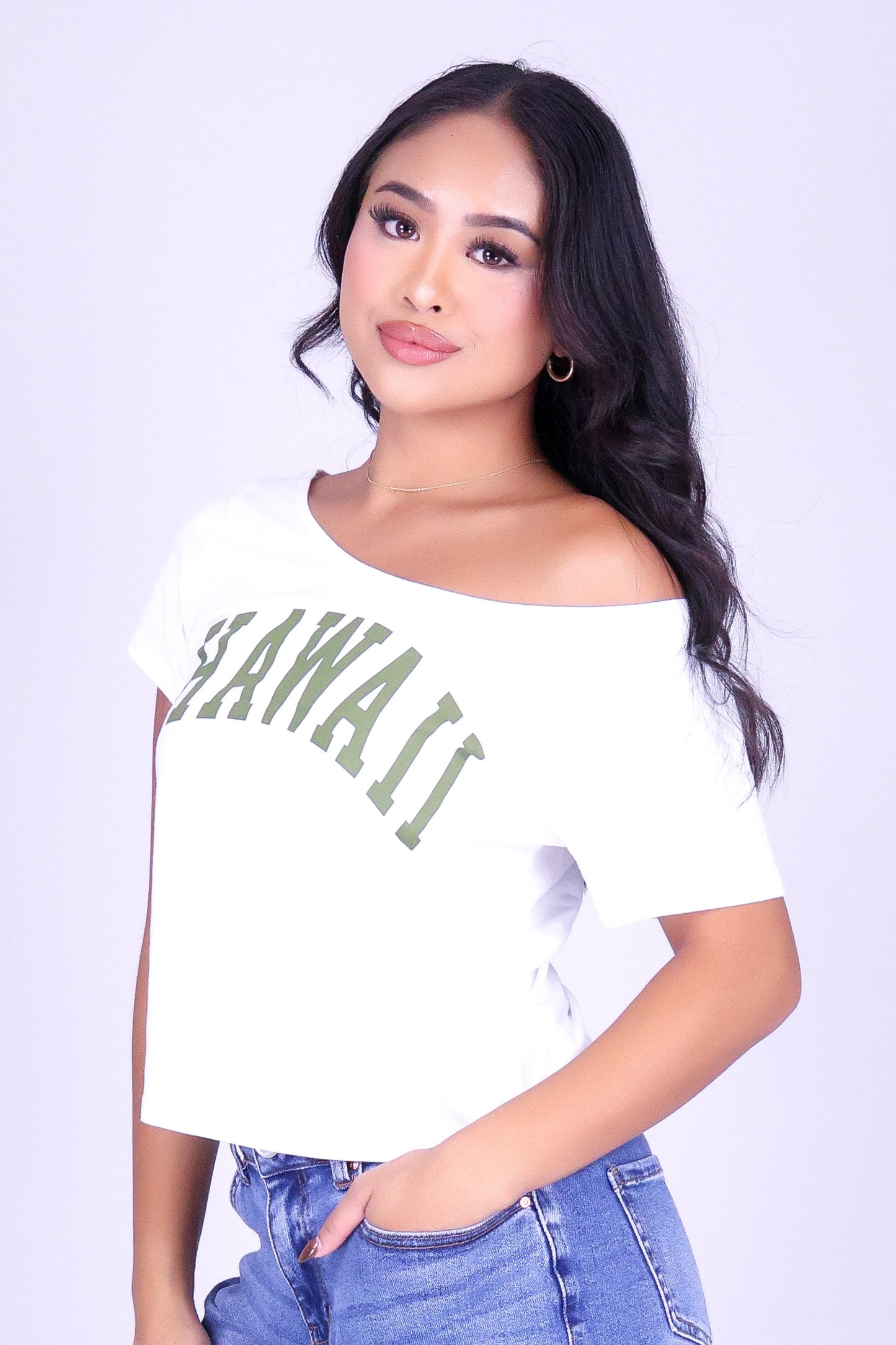 HAWAII OFF SHOULDER TEE
