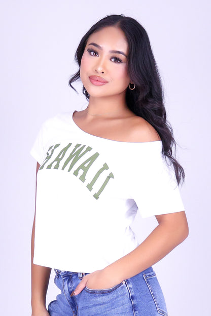 HAWAII OFF SHOULDER TEE