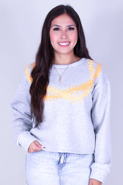 TWISTED PUAKENIKENI LEI SWEATER