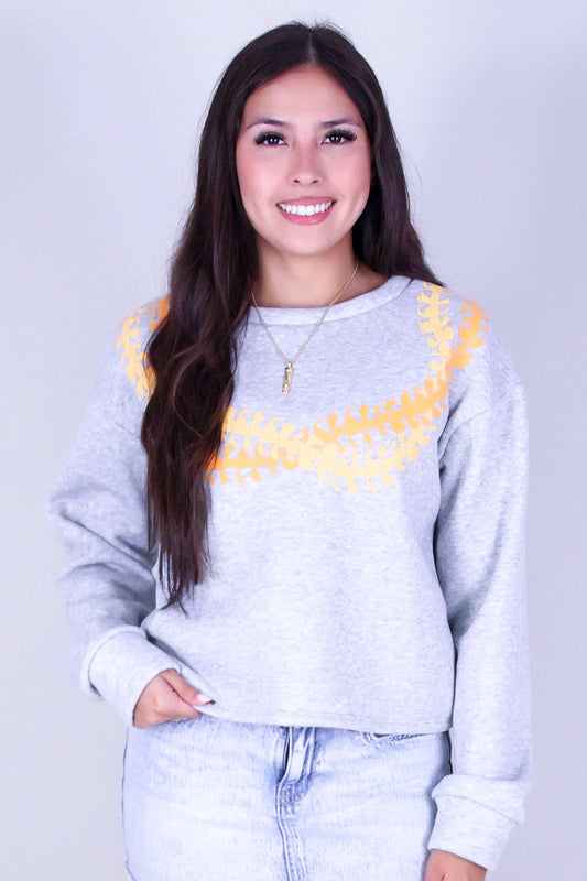 TWISTED PUAKENIKENI LEI SWEATER