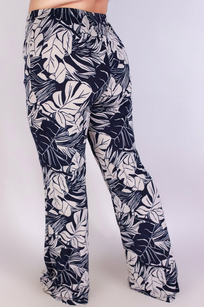 Jeans Warehouse Hawaii - PLUS PLUS PRINTED PANTS - PARADISE BLOOM PANTS | By ZENOBIA