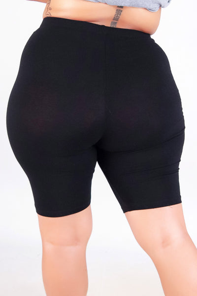 Jeans Warehouse Hawaii - PLUS Knit Shorts - EVERYDAY BIKER SHORTS | By CRESCITA APPAREL/SHINE I