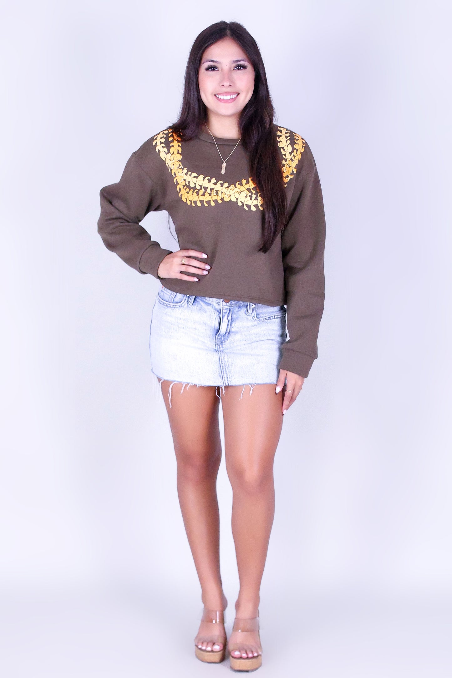 TWISTED PUAKENIKENI LEI SWEATER