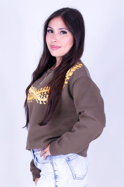 TWISTED PUAKENIKENI LEI SWEATER