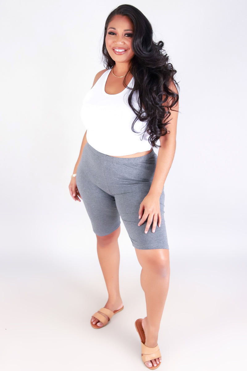 Jeans Warehouse Hawaii - PLUS Knit Shorts - EVERYDAY BIKER SHORTS | By CRESCITA APPAREL/SHINE I