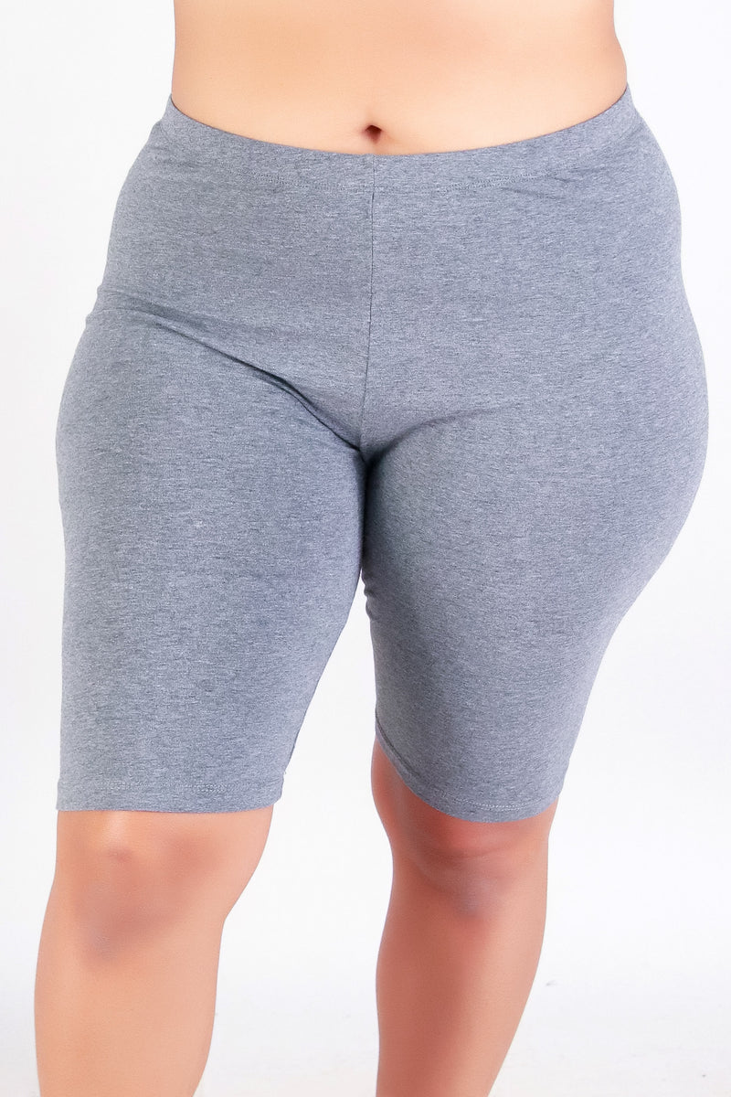 Jeans Warehouse Hawaii - PLUS Knit Shorts - EVERYDAY BIKER SHORTS | By CRESCITA APPAREL/SHINE I