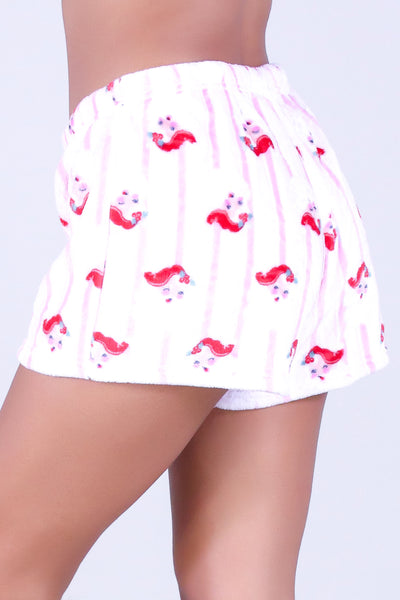 HELLO SANTA PAJAMA SHORTS