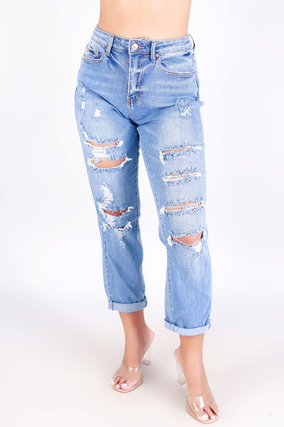 Jeans Warehouse Hawaii - JEANS - KIANA BOYFRIEND JEANS | By WAX JEAN
