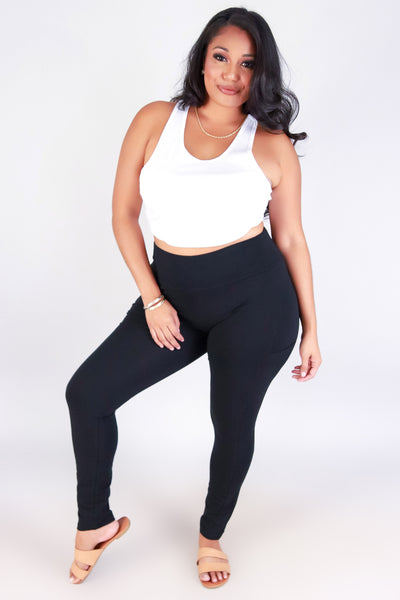 Jeans Warehouse Hawaii - PLUS LEGGINGS - TAKE A LEAP LEGGINGS | By AMBIANCE APPAREL