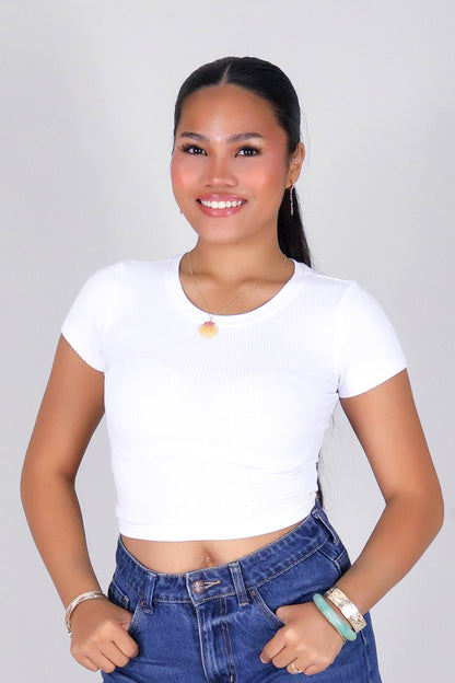 WORTH IT CROP TEE