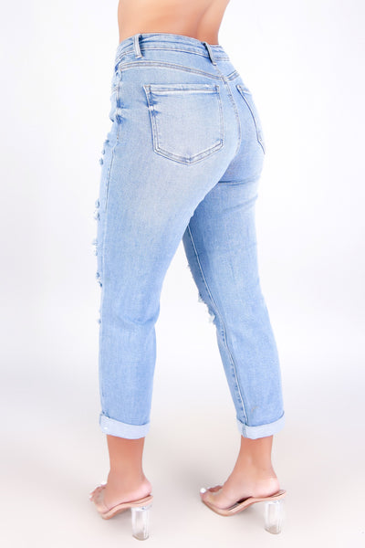 Jeans Warehouse Hawaii - JEANS - KIANA BOYFRIEND JEANS | By WAX JEAN